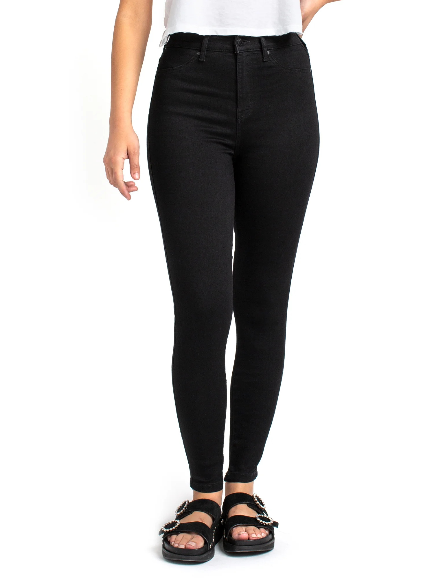 Celebrity Pink Juniors Ultra High Rise Skinny with Faux Pocket - Walmart.com | Walmart (US)