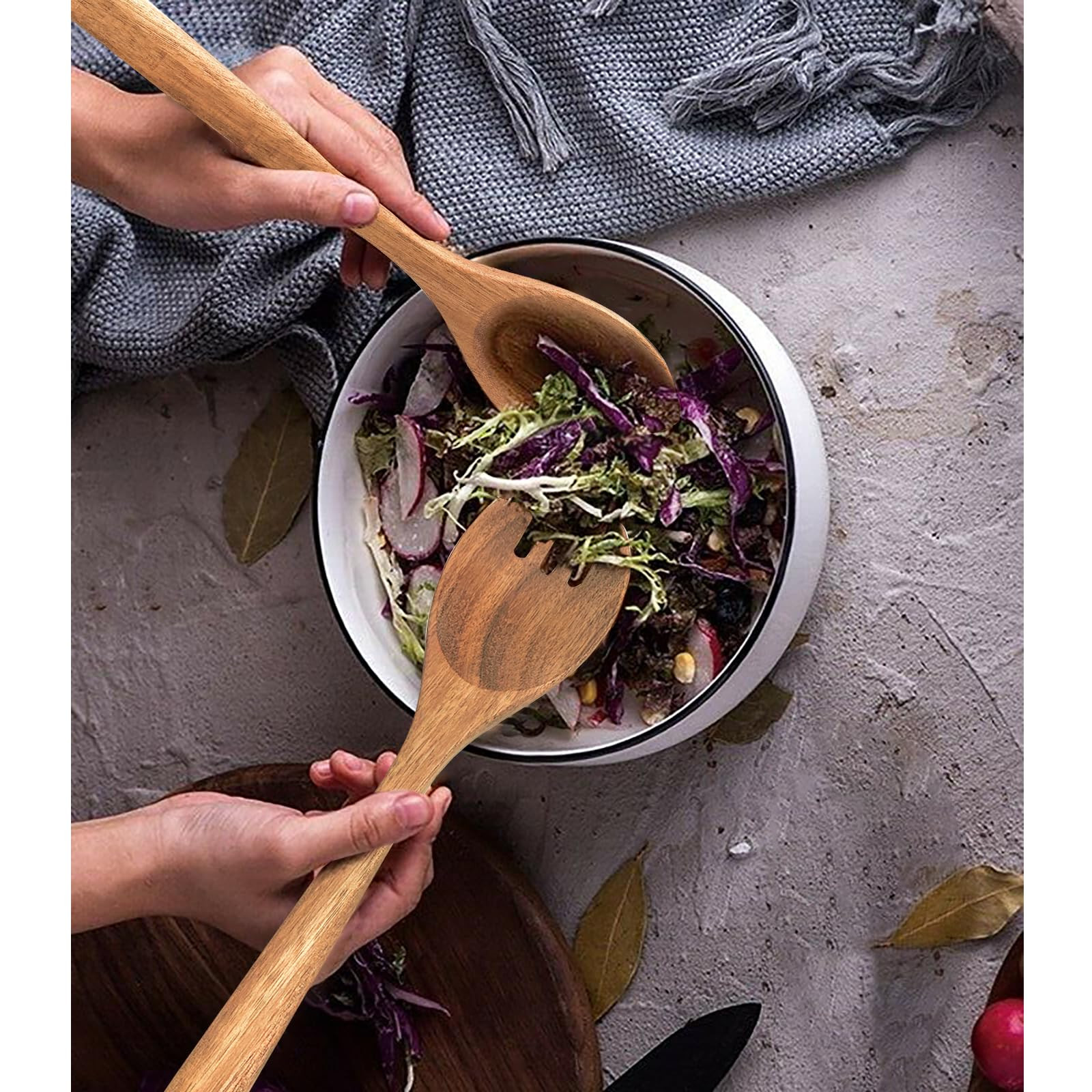 Wooden Spoons for Cooking, 13pcs Acacia Wooden Cooking Utensils Set Includes Wooden Spoon, Spatul... | Amazon (CA)