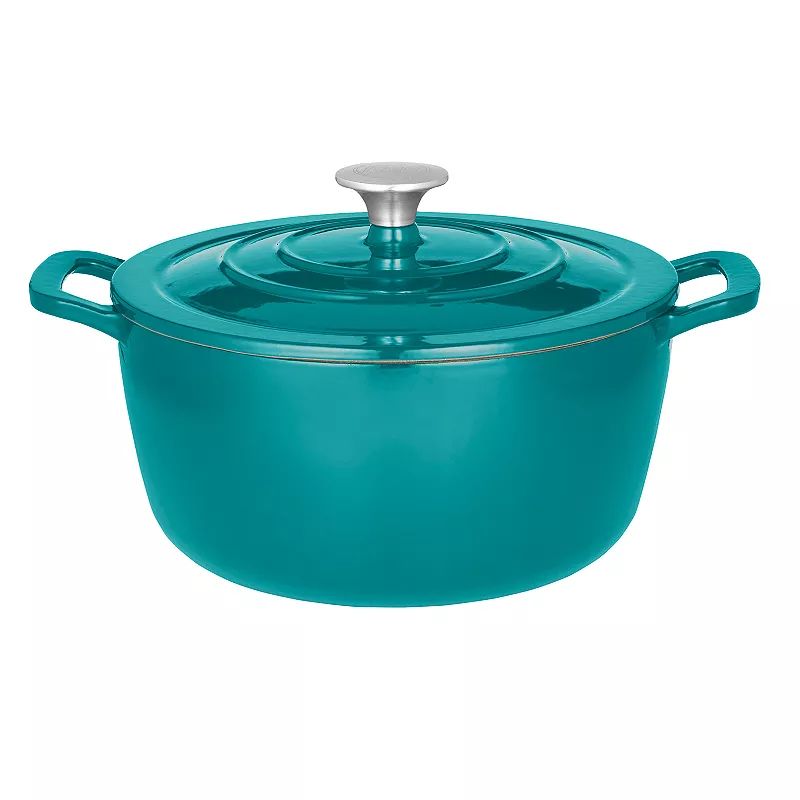 Food Network 5-qt. Enameled Cast-Iron Dutch Oven, Turquoise/Blue, 5 QT | Kohl's