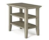 SIMPLIHOME Acadian SOLID WOOD 14 inch Wide Rectangle Transitional Narrow Side Table in Distressed... | Amazon (US)