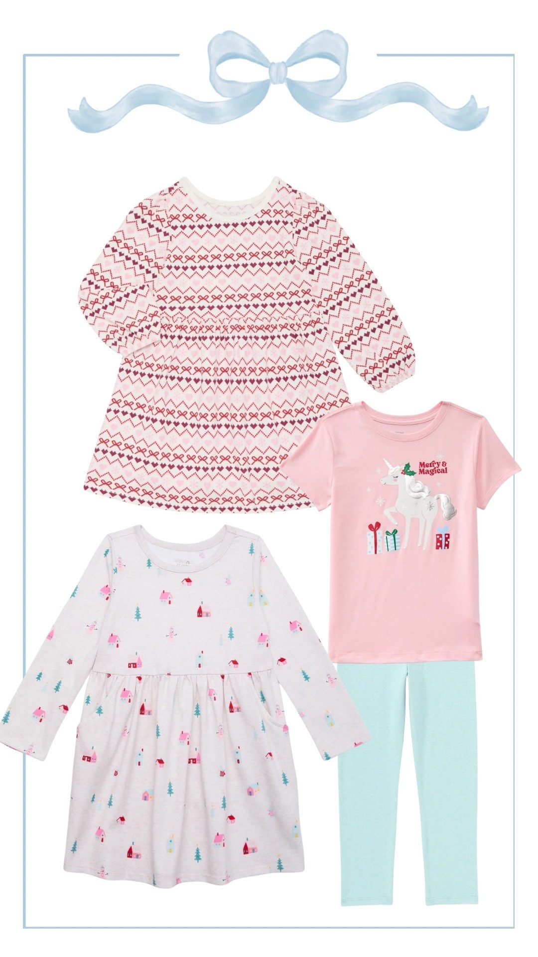 $6 and under holiday finds! I don’t love spending a lot on holiday clothes for school since they have such a small window of wear, but these are so cute for only $6 and under! The red bow dress is darling and the hearts and bows can even wear into February! ❤️🎀