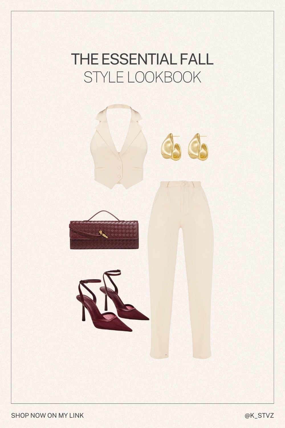 Burgundy and cream outfit inspo 

#LTKgrwm #LTKSeasonal #LTKootd