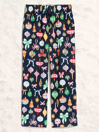 Mid-Rise Printed Flannel Pajama Pants for Women | Old Navy (US)
