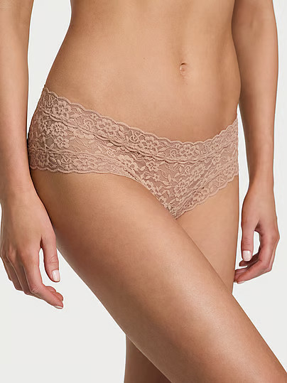 The Lacie Lace Cheeky Panty, Beige, Xxl - Women's Panties - Victoria's Secret | Victoria's Secret (US / CA )