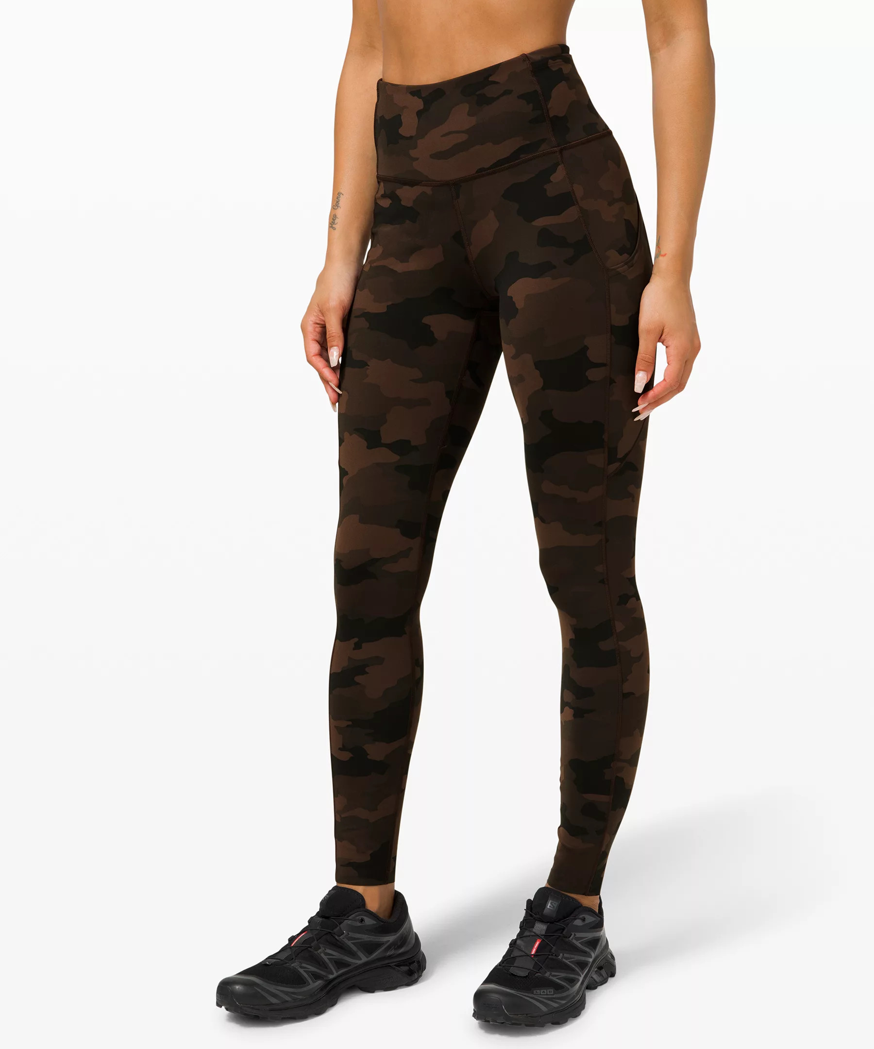 Fast and Free High-Rise Tight 28" Non-Reflective Brushed Nulux | Lululemon (US)