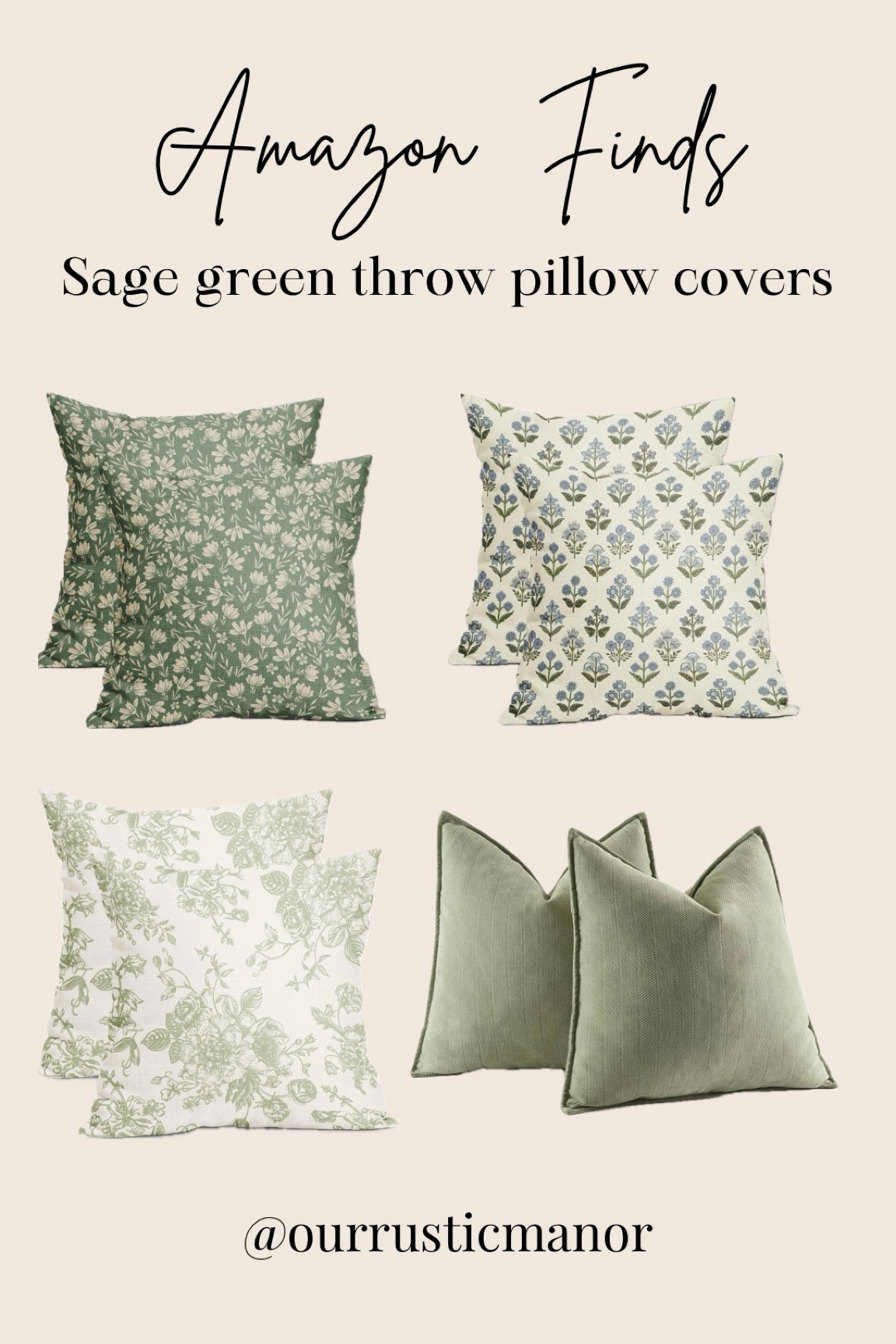 Amazon sage green throw pillow covers
#homedecor #throwpillows

#LTKStyleTip #LTKHome