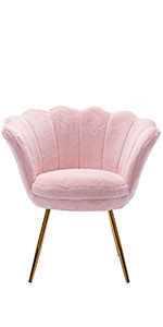 Guyou Modern Comfy Accent Chair for Bedroom Living Room Desk, Velvet Decorative Chair Makeup Vanity  | Amazon (US)