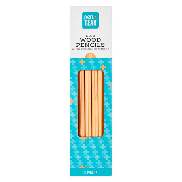 Pen+Gear No. 2 Wood Pencils, 12 Count - Walmart.com | Walmart (US)