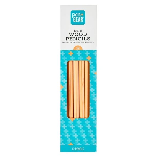 Pen+Gear No. 2 Wood Pencils, 12 Count - Walmart.com | Walmart (US)