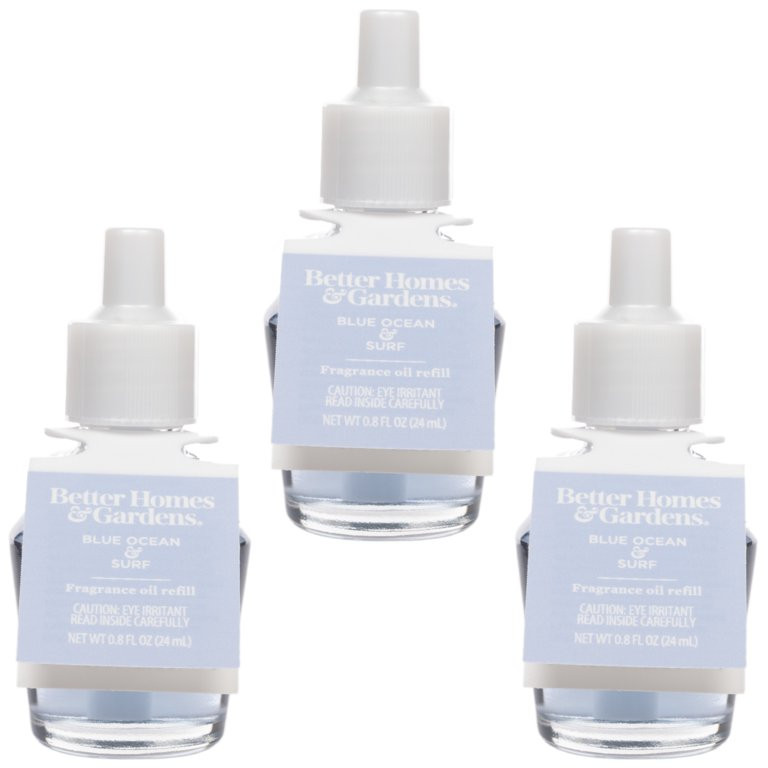 Blue Ocean & Surf Fragrance Oil Refill, Better Homes & Gardens, 24 ml, 3-Pack | Walmart (US)