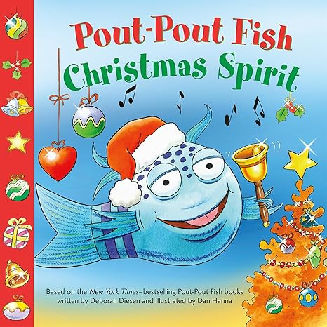Pout-Pout Fish: Christmas Spirit (A Pout-Pout Fish Paperback Adventure)      Paperback – Sticke... | Amazon (US)