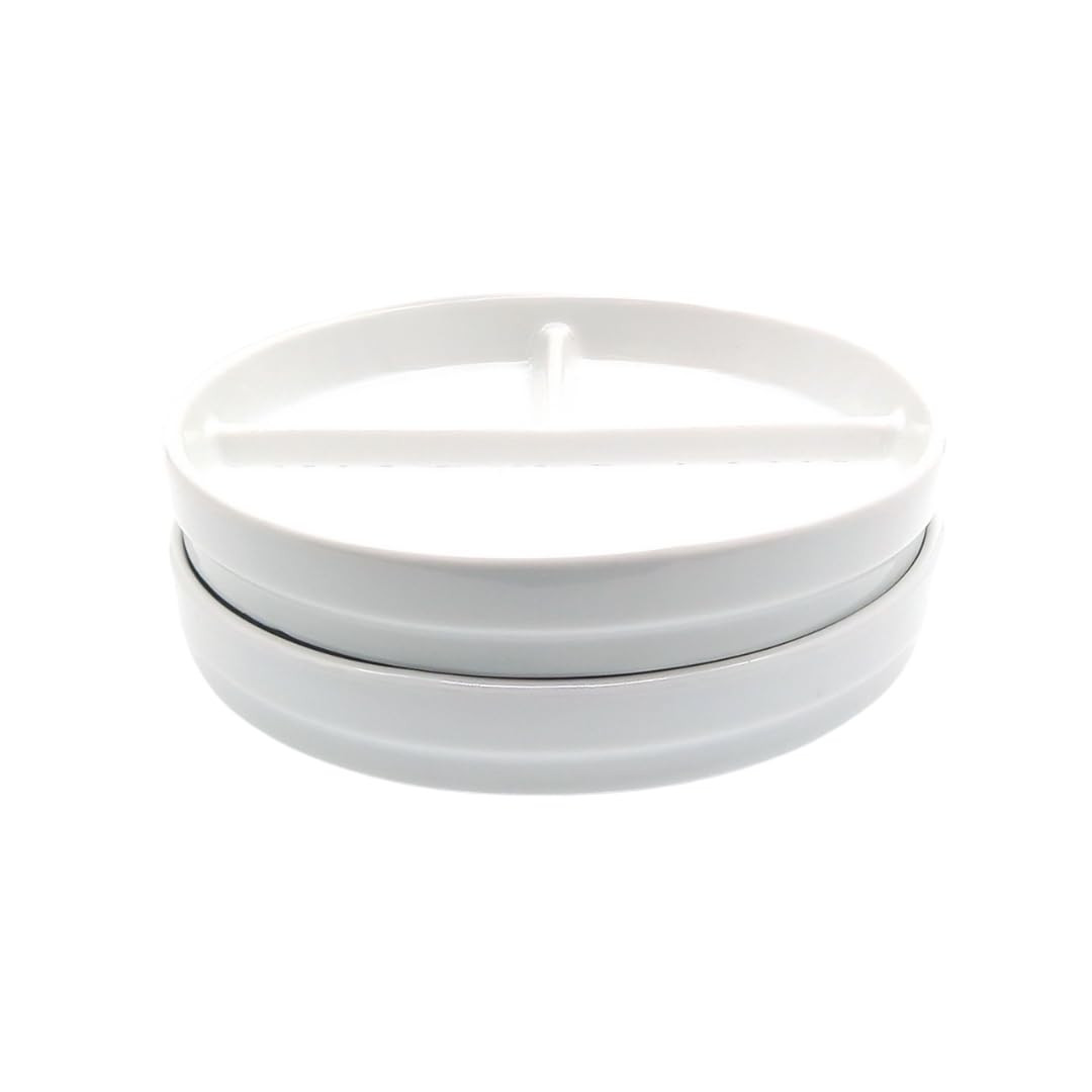 Elk and Friends Kids 6.7” Porcelain White Plates | Divided Plates | Suitable for Kids/Toddlers ... | Amazon (US)