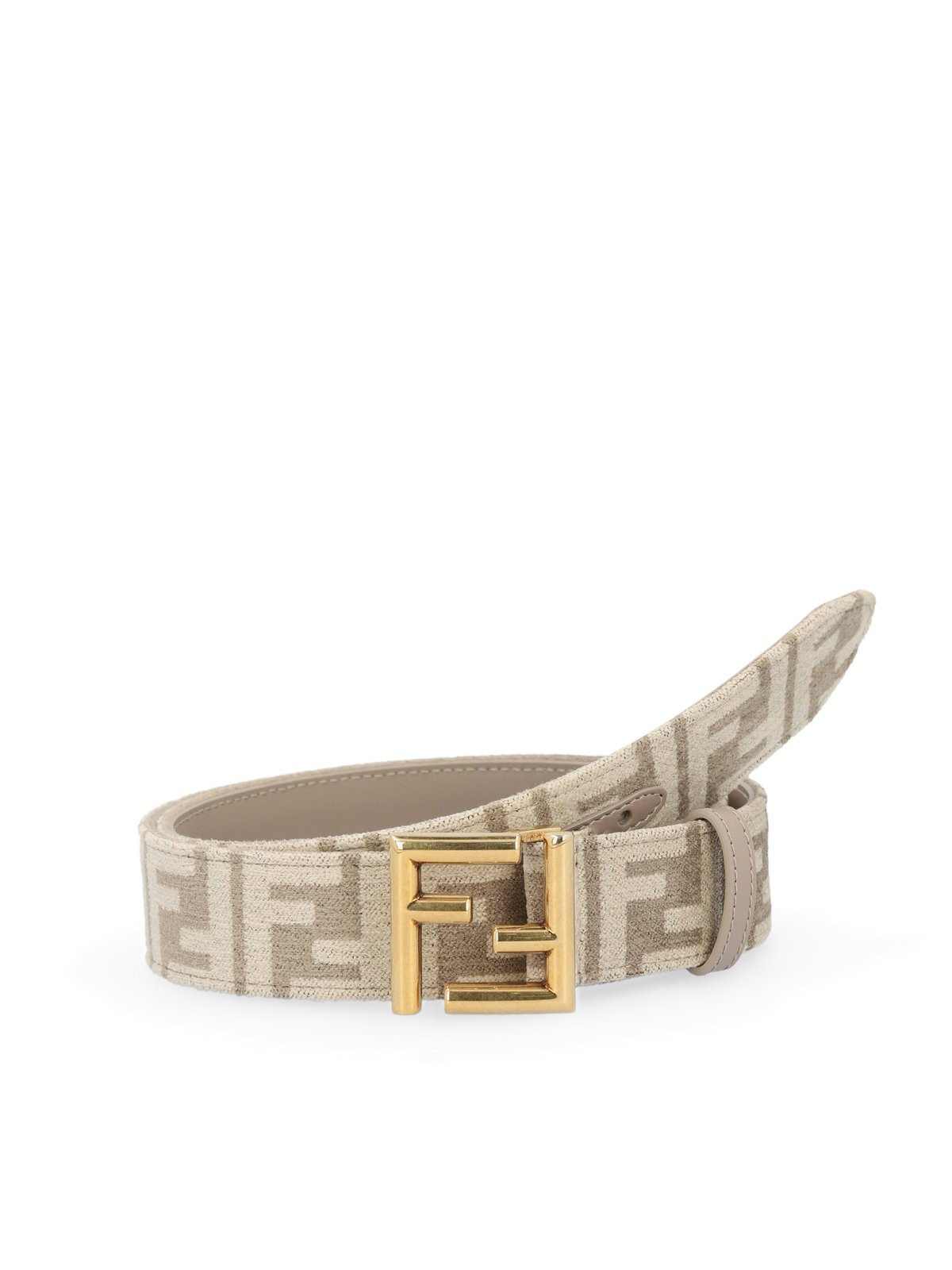 Fendi Logo Plaque Monogram Buckle Belt | Cettire Global