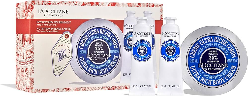 L'OCCITANE Nourishing Body & Hand Care Trio Holiday Gift Set: Keep Skin Comfortable and Protected... | Amazon (US)