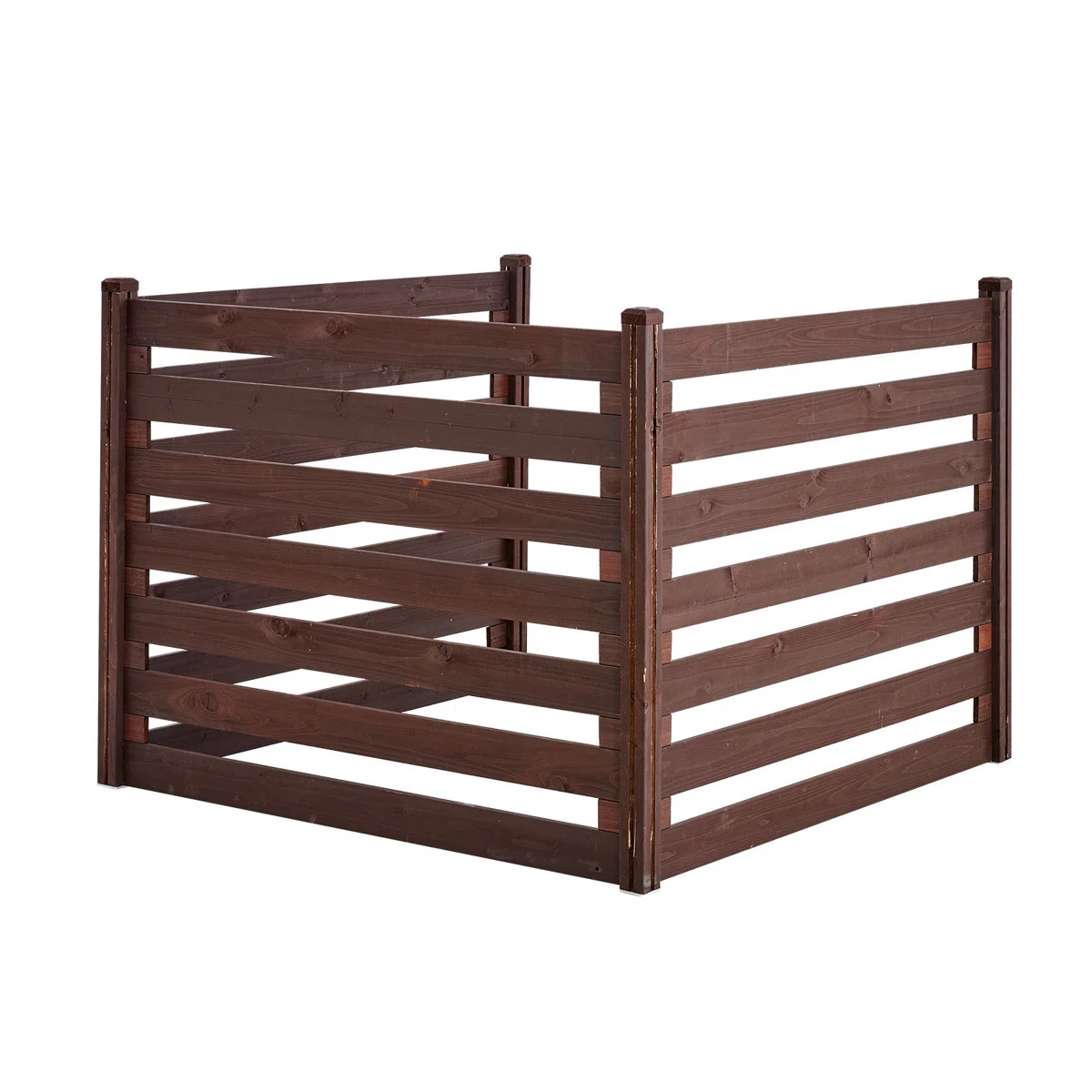 Wooden Privacy Fence, 48 x 37 inch Air Conditioner Fence, 3 Panel Solid Outdoor Wood Privacy Scre... | Wayfair North America