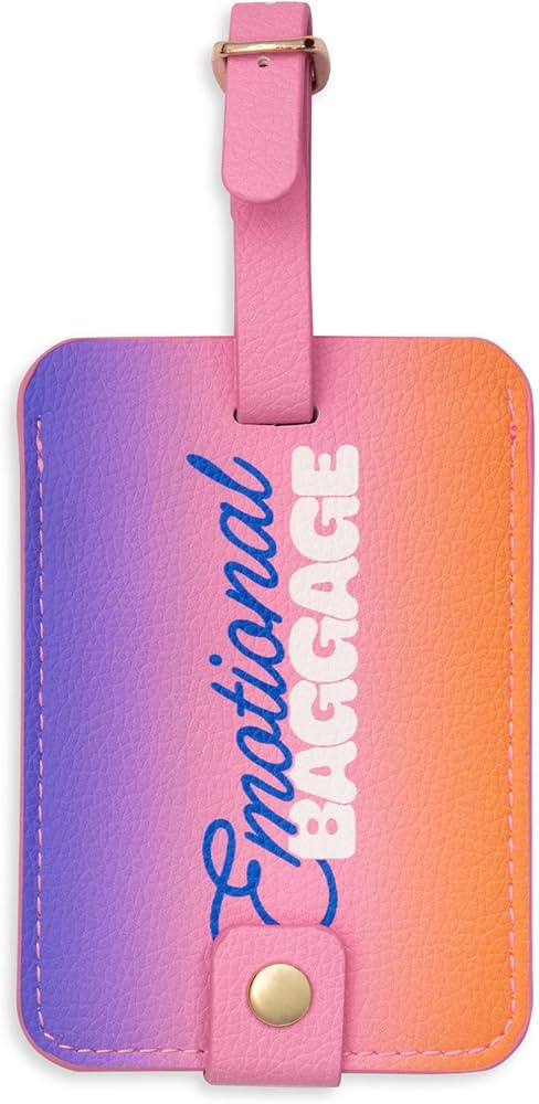 Ban.do Getaway Suitcase Tag for Travel, Durable Vegan Leather Luggage Identifier, Emotional Bagga... | Amazon (US)