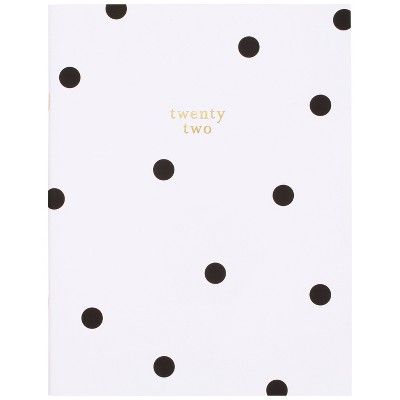2022 Planner Large Monthly Stitched White with Large Black Dots - Sugar Paper Essentials | Target