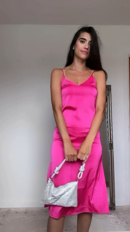 A just for your wardrobe. Love this pretty hot pink slip dress from Amazon 

#LTKSeasonal #LTKfindsunder50 
#LTKstyletip 
#LTKparties #LTKwedding 
