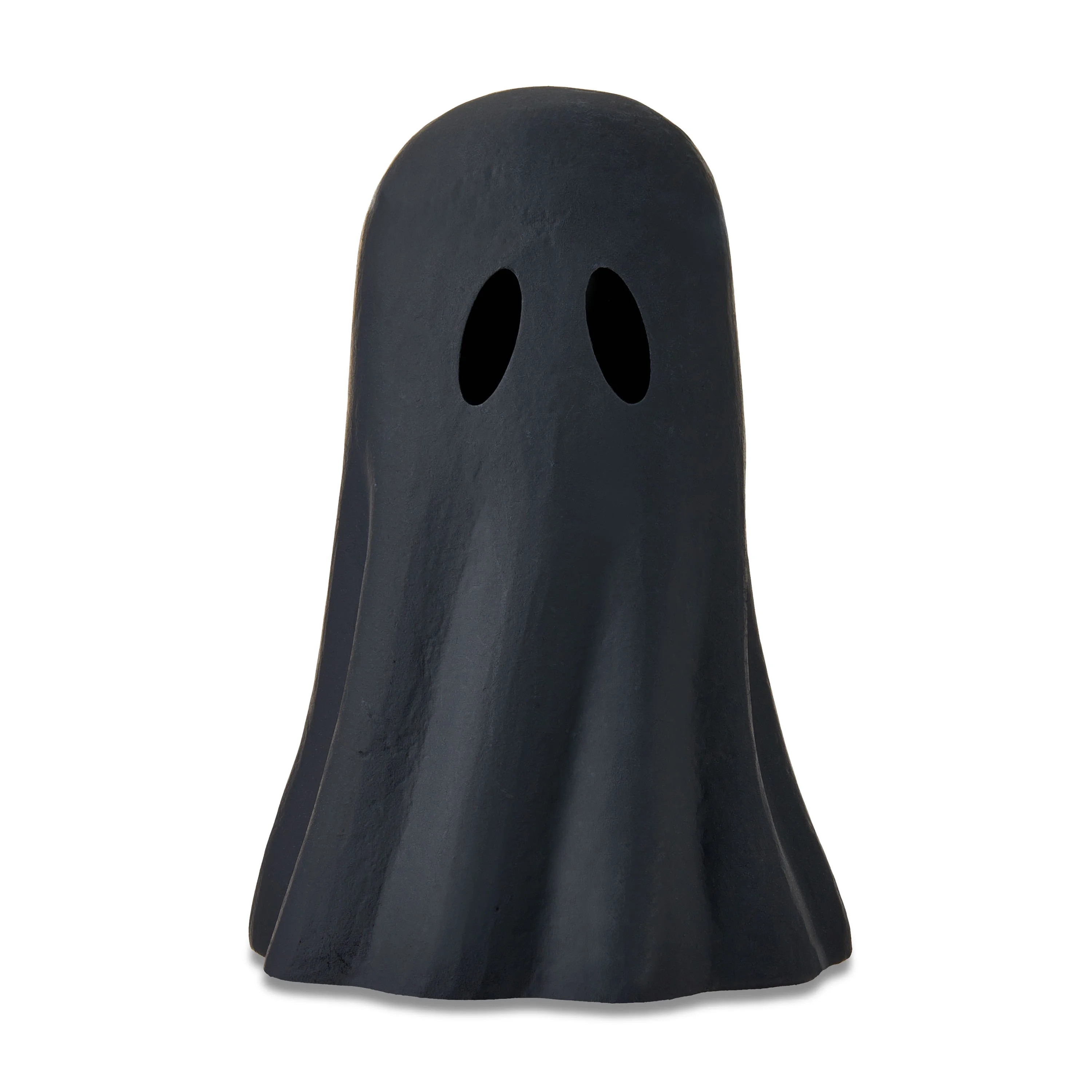Paper Mache Ghost Black Tabletop Decor, 11" Height, Halloween by Way To Celebrate | Walmart (US)