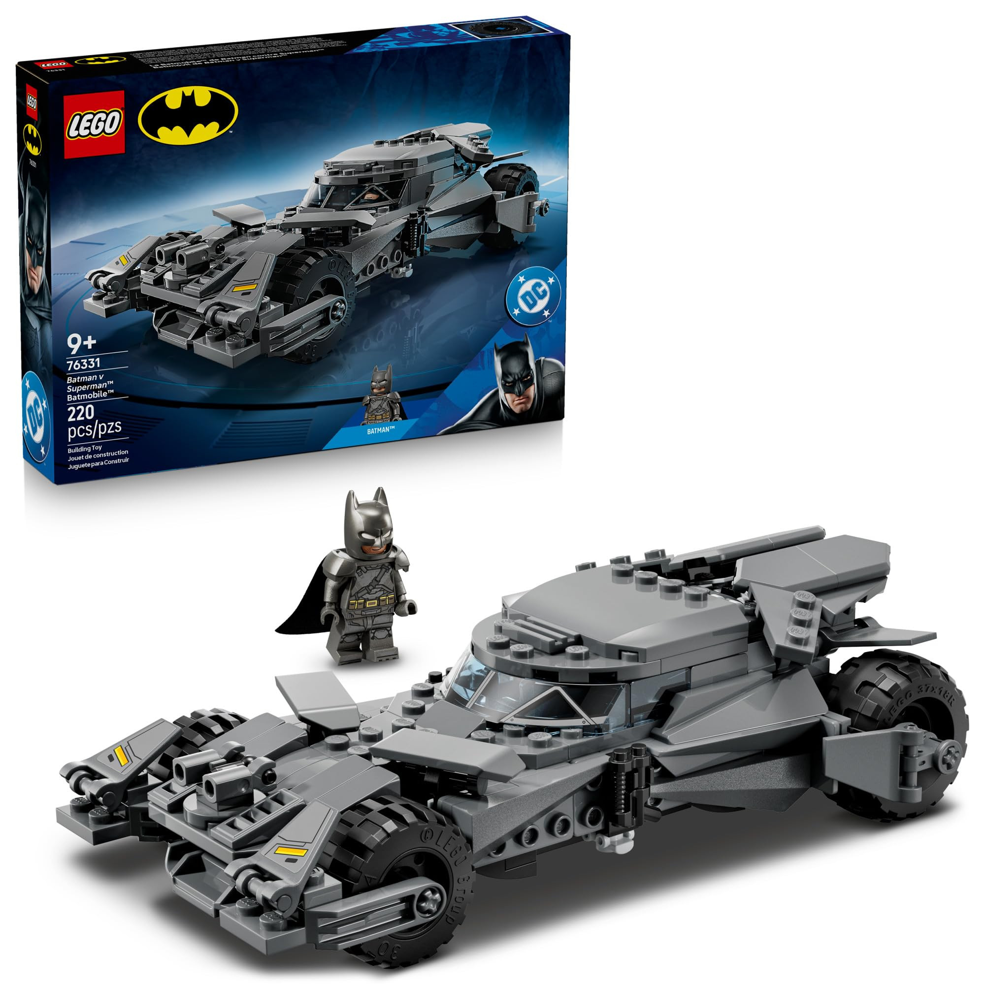 LEGO DC Batman: Batman v Superman Batmobile Building Blocks Set - Super Hero Toy for Kids, Boys &... | Amazon (US)