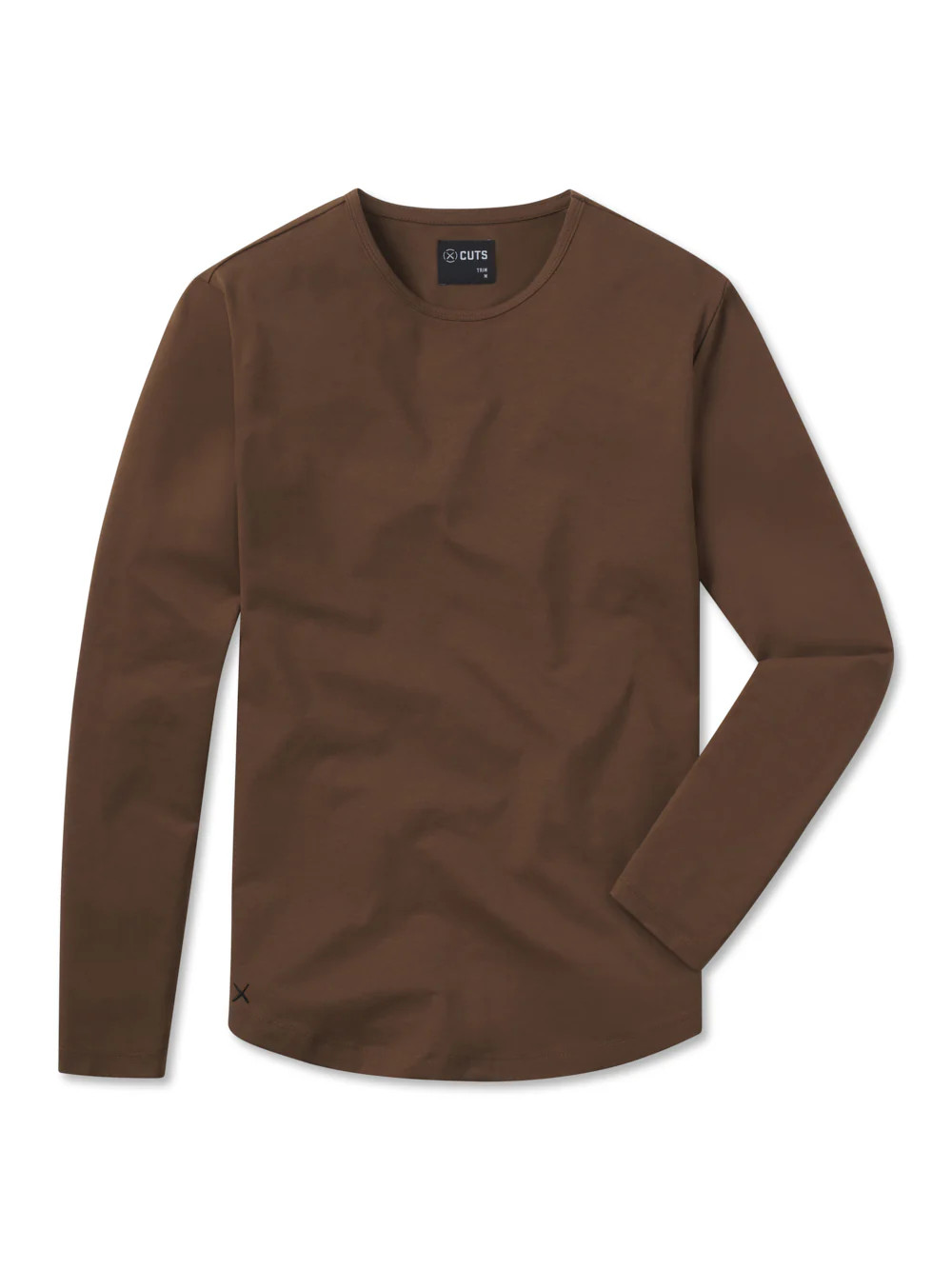 AO Long Sleeve Curve-Hem Tee | Cuts Clothing