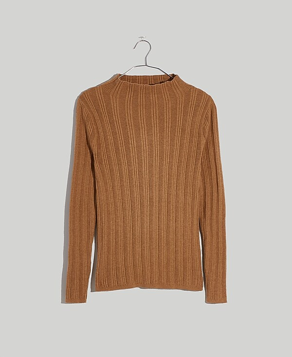 Leaton Mockneck Pullover Sweater | Madewell | Madewell