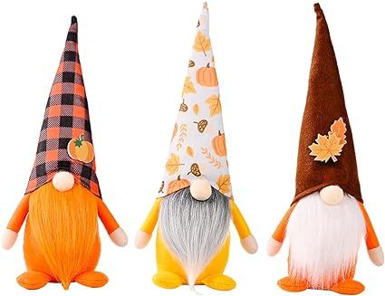 Guangmao Thanksgiving Gnomes Plush Decor, Fall Autumn Gnome Fall Harvest Decorations Holiday Home... | Amazon (US)