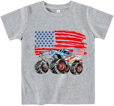 Toddler 4th of July Shirts Kids American Flag T-Shirts Boys Girls Patriotic Independence Day Memo... | Amazon (US)
