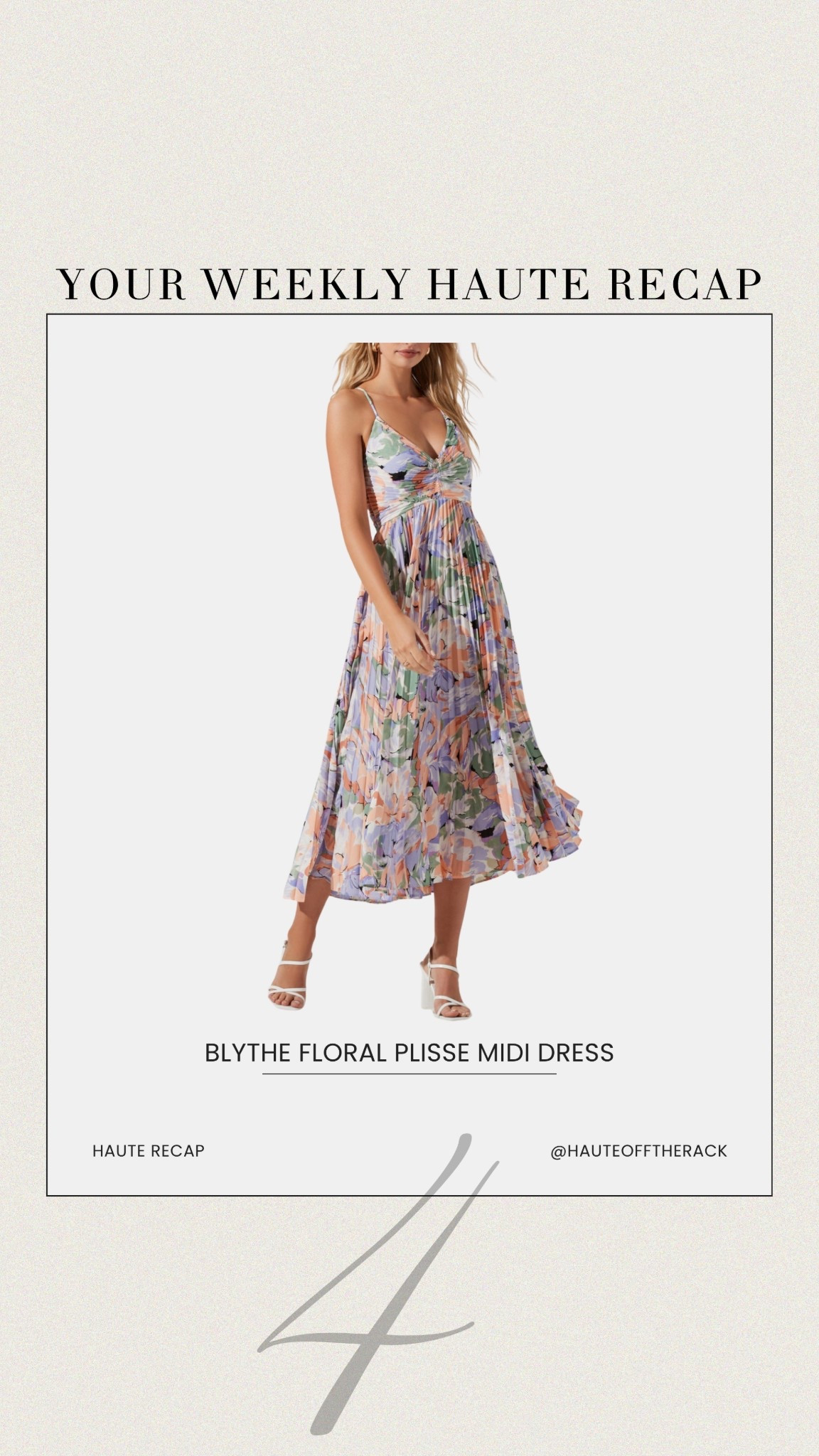 This adorable pleated spring dress is perfect for spring! Take 15% OFF with code: HAUTE15

#springdress #mothersdaydress #astr #mididress #maxidress #weddingguestdress


#LTKSeasonal #LTKMothersDay