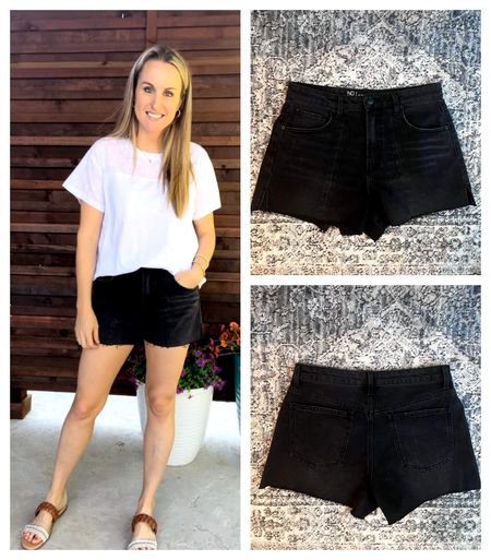 #walmartpartner
I found another gem on @Walmart! These shorts! High rise, seamed detailing, and they’re only 11.98! I’m regularly a 10 and the 11 fit me best in these! They also have a really cute red that would be perfect for Memorial Day or July 4th! Also loving the shirt, sandals and jewelry! @walmartfashion #walmartfashion