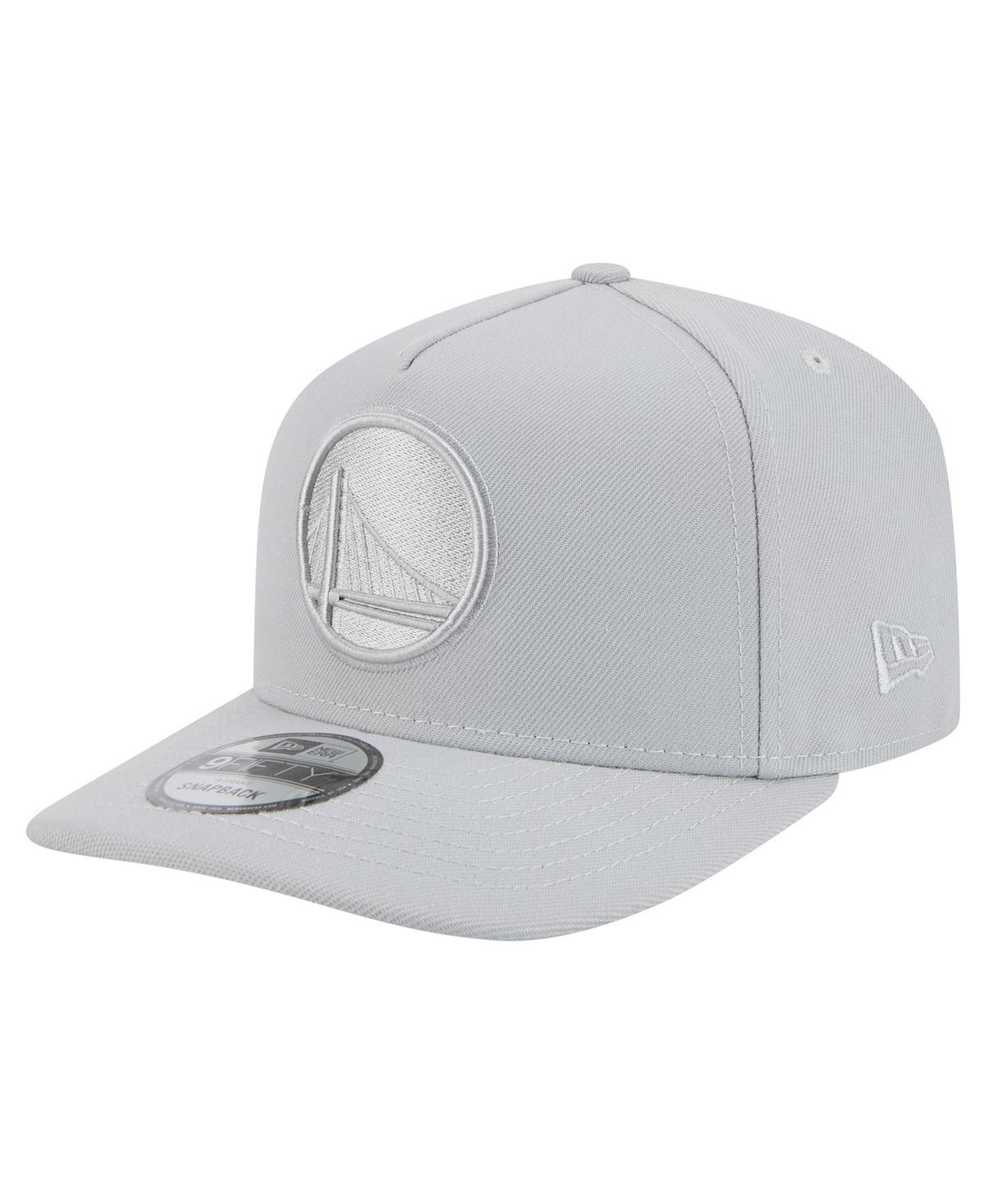 New Era Men's Gray Golden State Warriors Colorpack A-Frame Pinch Front 9FIFTY Snapback Hat - Gray | Macy's
