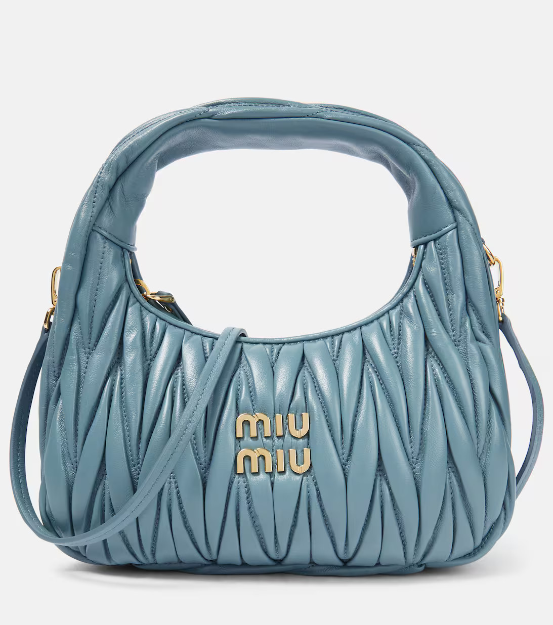 Miu Wander Small matelassé shoulder bag | Mytheresa (UK)