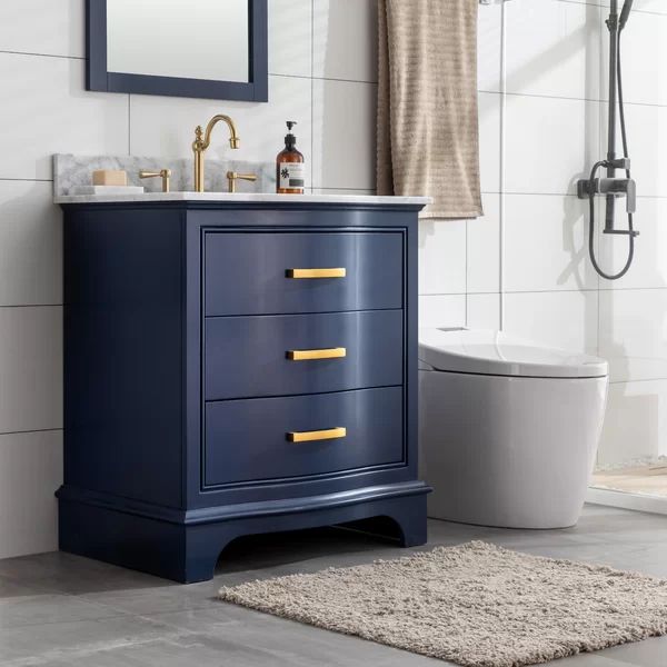 Goleta 30" W x 22" D x 33.75" H Single Bathroom Vanity | Wayfair North America