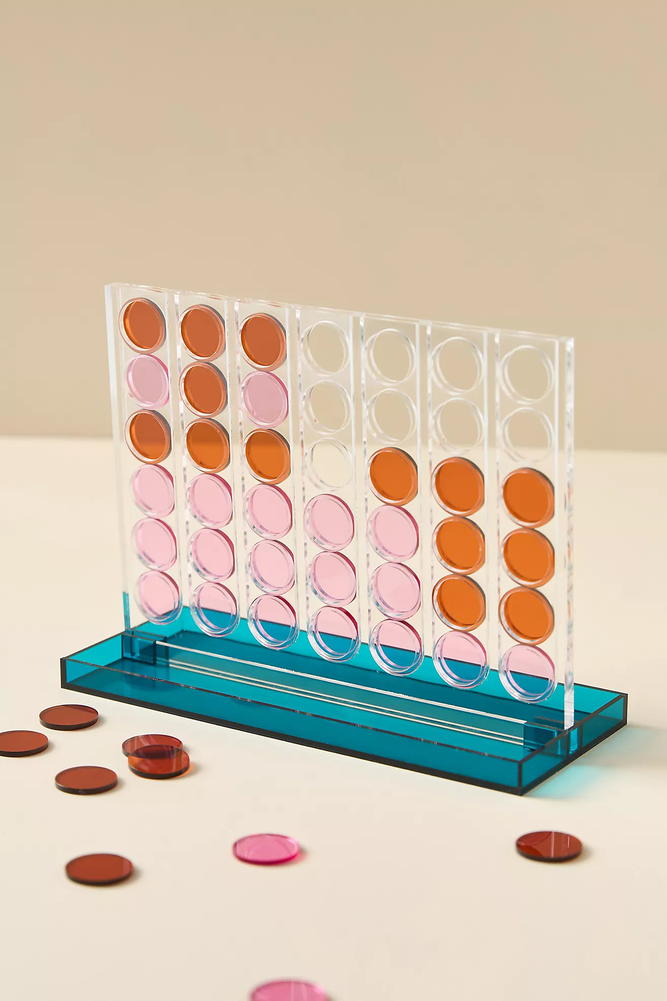 Four In A Row Acrylic Tabletop Game | Anthropologie (US)