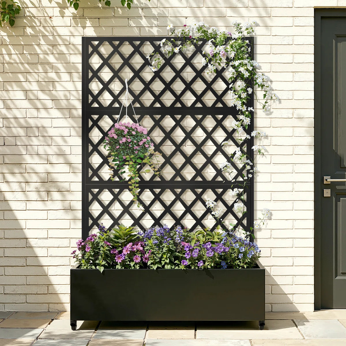 Raised Garden Bed with Trellis on Wheels – Versatile Metal Planter Box with Trellis, Multi-Styl... | Wayfair North America