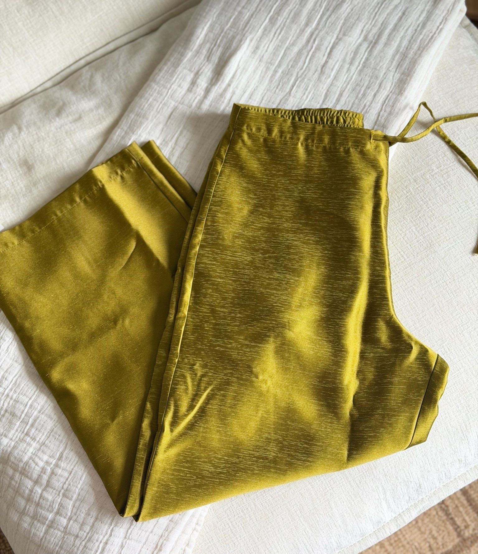 Reformation chartreuse pant