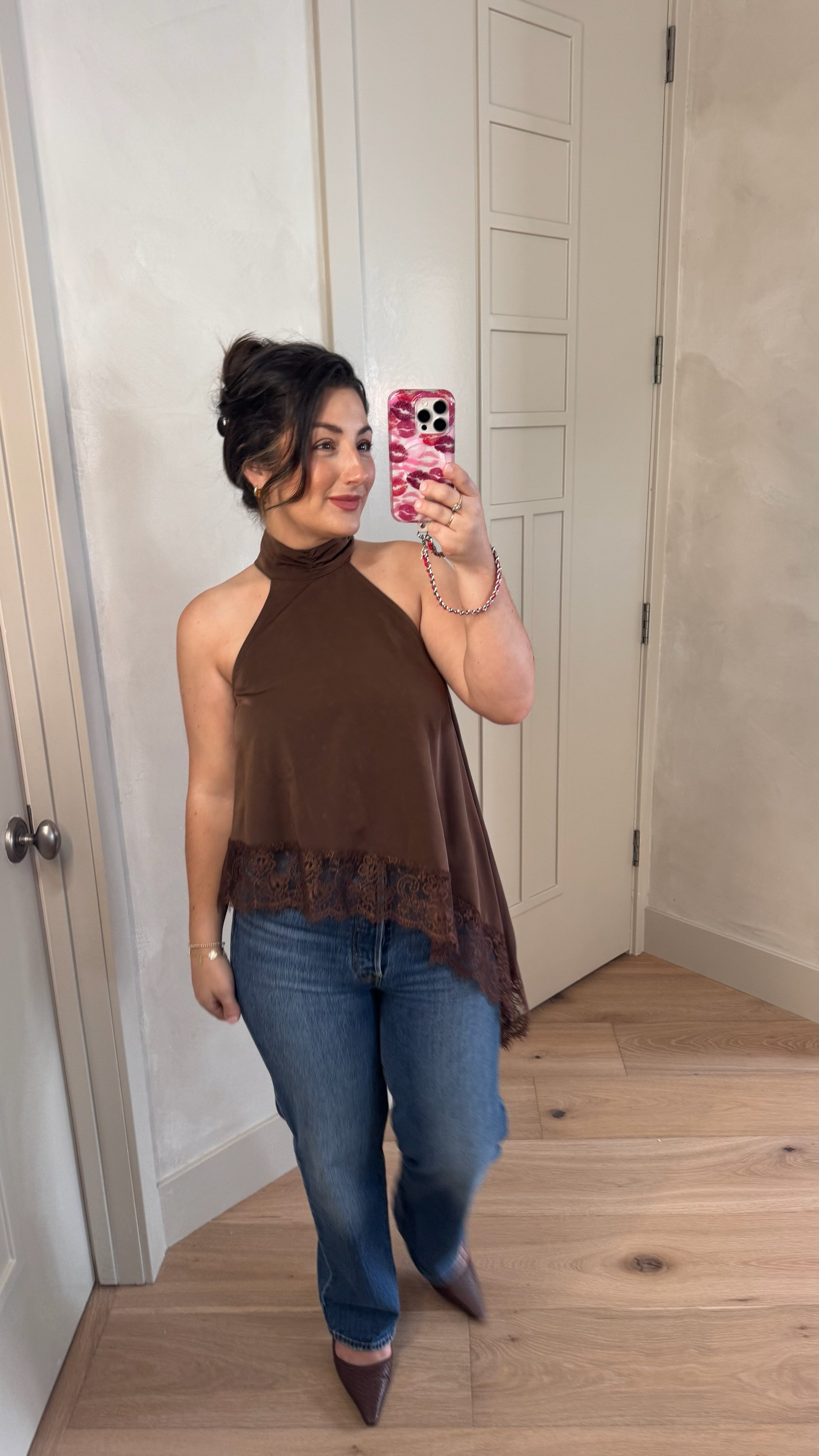 Date night outfit!! 
Asymmetrical tank with lace detail size small, Jeans size 27 

5'0" 140lbs
Petite friendly 

 

#LTKootd #LTKSeasonal #LTKPetite