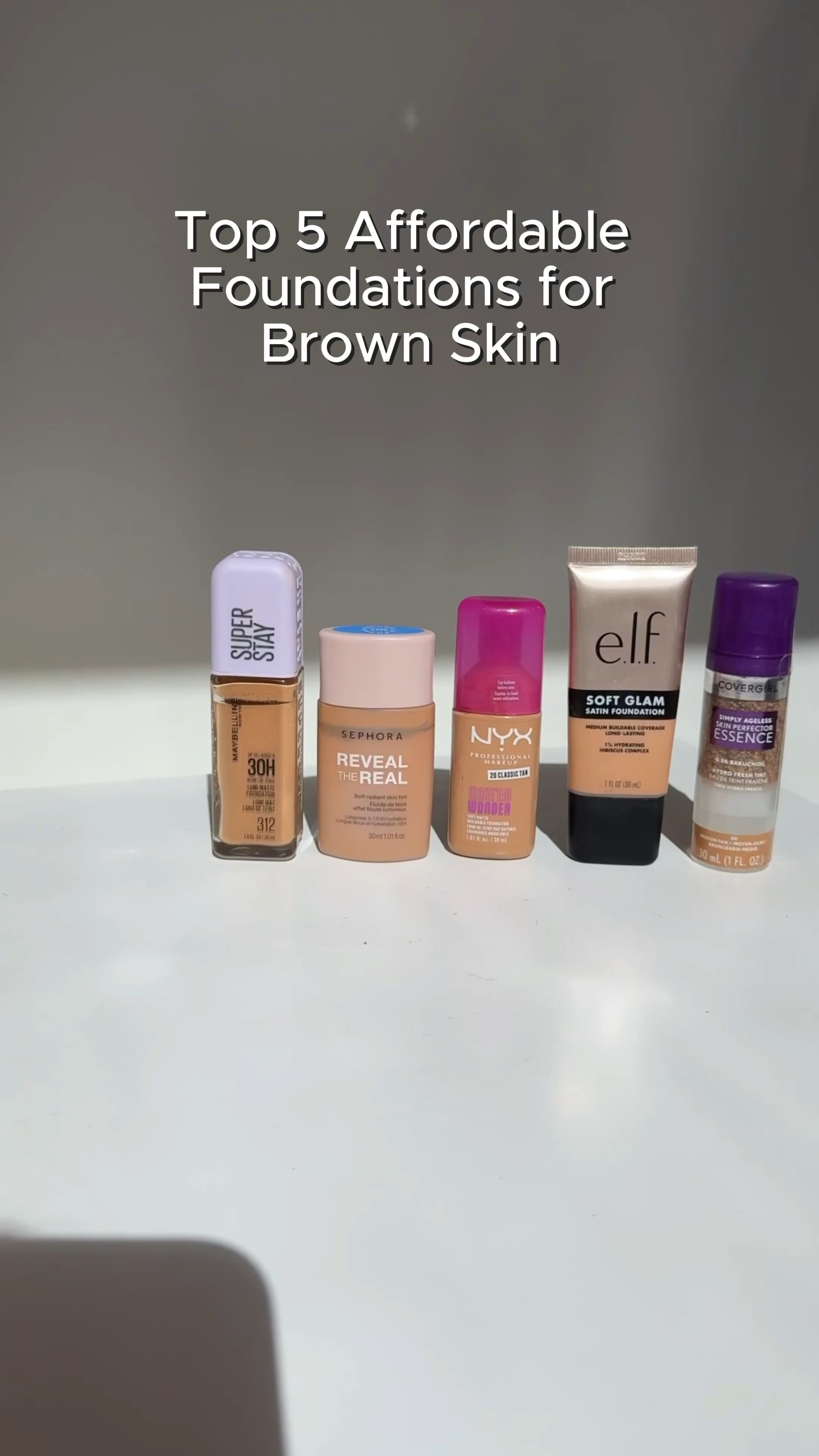 My top 5 affordable foundations for brown skin- you MUST try! 

 #LTKBeauty