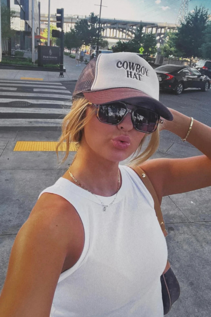 Cowboy Hat Embroidered - Brown | KenzKustomz