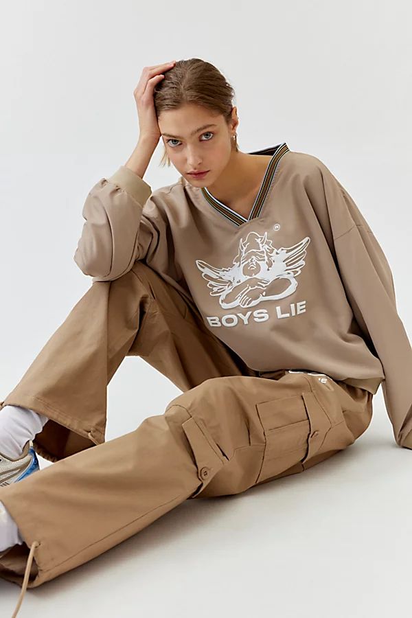 Boys Lie Hits Different Chase Sweatshirt | Urban Outfitters (US and RoW)