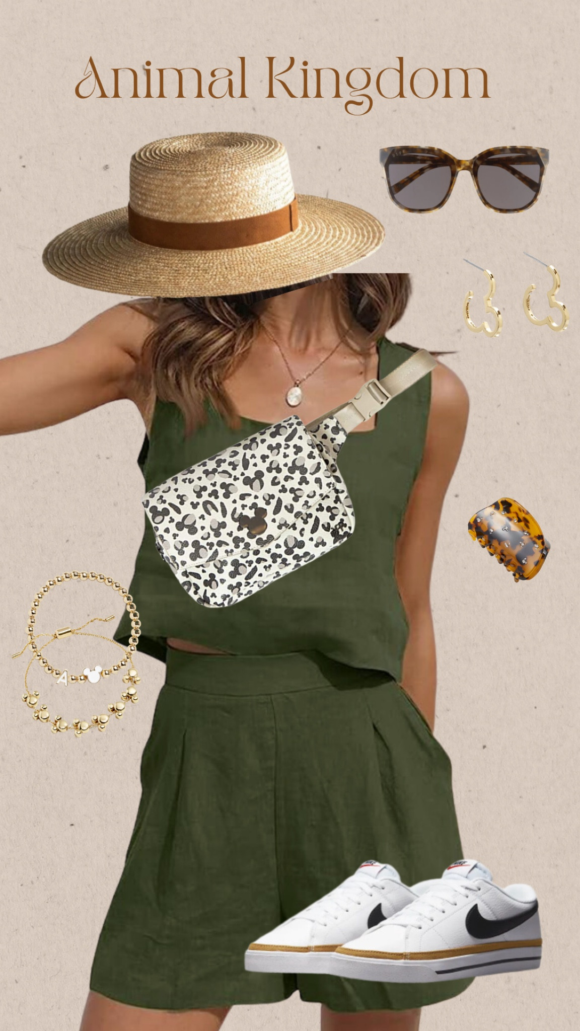Visiting during the height of the summer heat at Walt Disney World can be dreaded but it doesn’t have to be! 

Managing the heat starts with wearing the right clothes and having the right accessories. 

This super cute lightweight linen set and large straw hat gives all the safari vibes to make you feel easy breezy but shaded in the right places. 

Paired with this subtle Mickey Mouse claw clip to keep you hair up and off your neck. 

#ltkdisney #disneystyle #disneytrip #disneyoutfit #disneyworld #disneymom 

#LTKtravel #LTKfamily