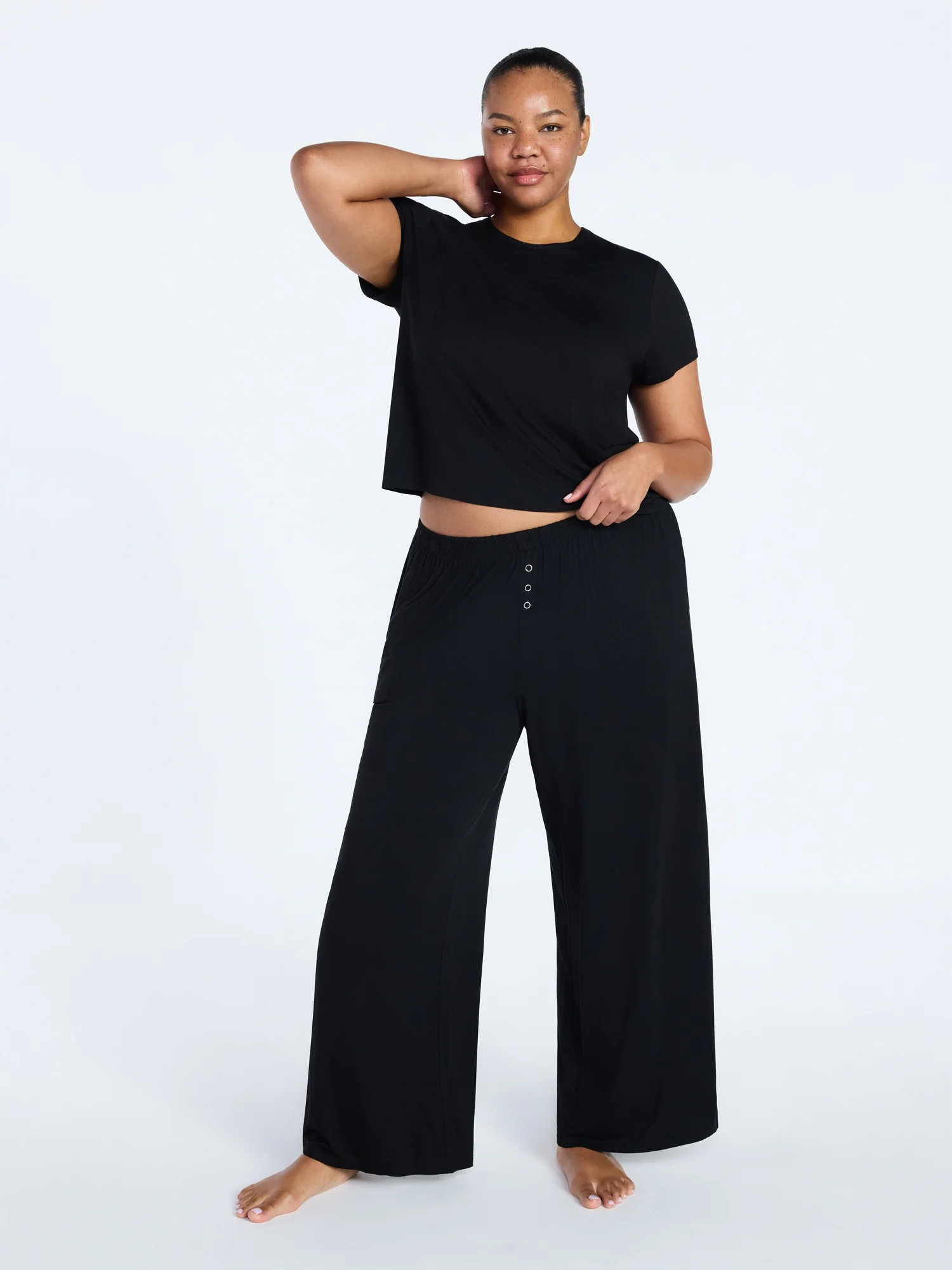 Joyspun Women’s Sleepwear Modal Pajama Long Pants, 30'' Inseam, Sizes S-3X | Walmart (US)