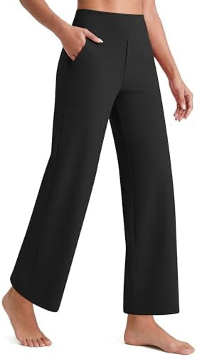 G4Free EverGoing Wide Leg Ankle Pants for Petite Women with Pockets Stretch | Amazon (US)