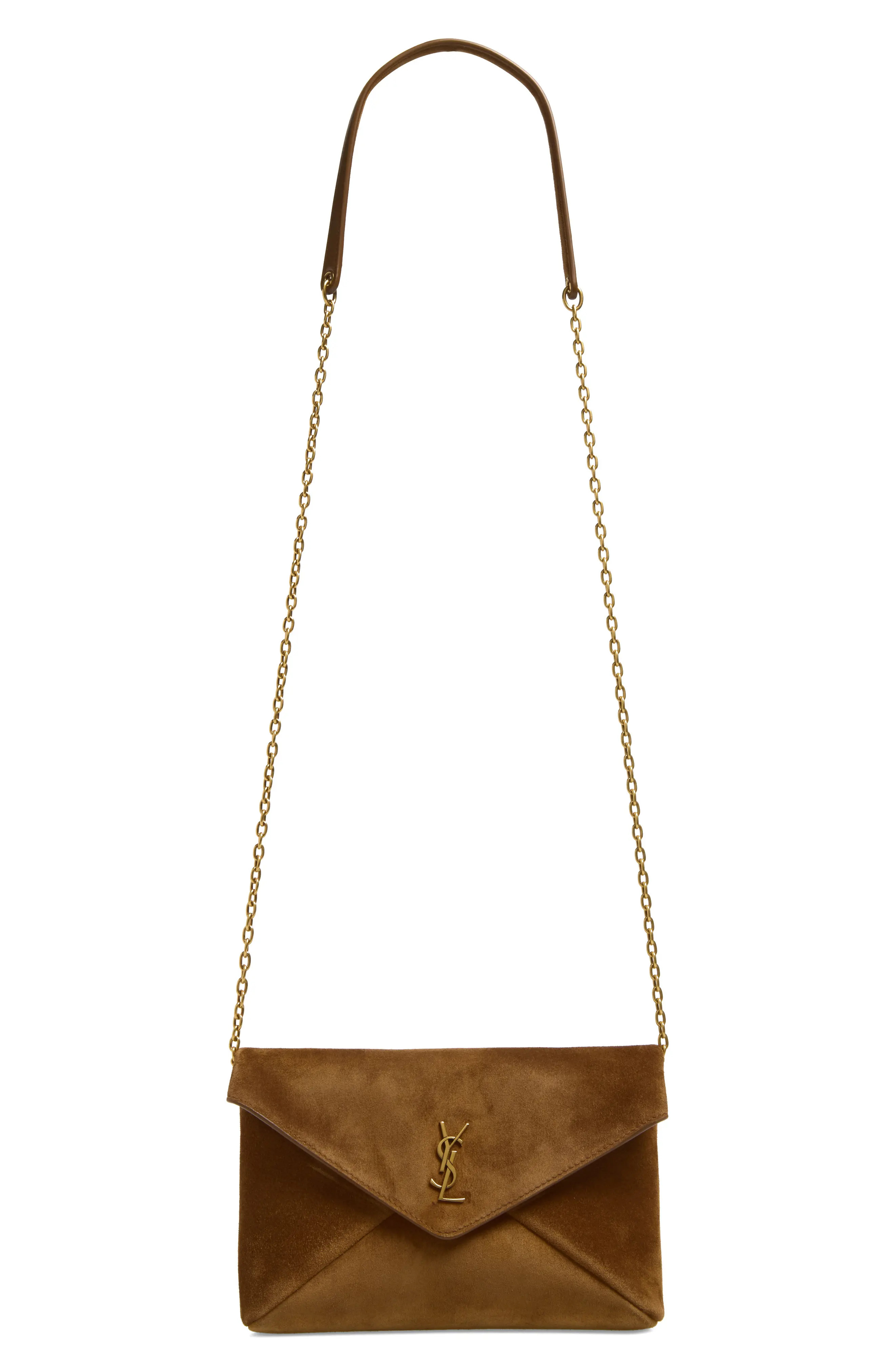 Saint Laurent Small Cassandre Suede Crossbody Bag (Women) | Nordstrom | Nordstrom
