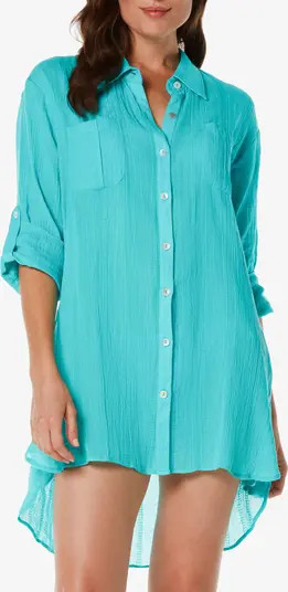 Camp Shirt Cover-Up | Nordstrom