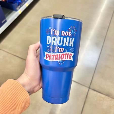 Walmart 
Way To Celebrate 
Patriotic Blue I'm Patriotic Stainless Steel Tumbler
$11.44

#LTKFindsUnder50 #LTKSeasonal