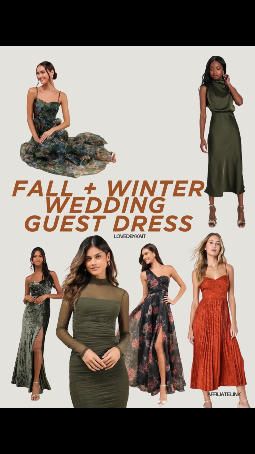 If you’re shopping for fall and winter wedding guest dresses, Lulus has some of the best options — and the best part is every dress is under $100. From black tie gowns to cocktail dresses, long-sleeve midi dresses, and even velvet and satin evening dresses, there’s something for every event this season. I love that Lulus makes it easy to find affordable wedding guest outfits that still look elevated and chic, whether you’re headed to a formal winter wedding, a holiday party, or even a New Year’s Eve event. Stylish, flattering, and budget-friendly — these are must-haves for your cold weather event wardrobe.

#LTKParties #LTKWedding