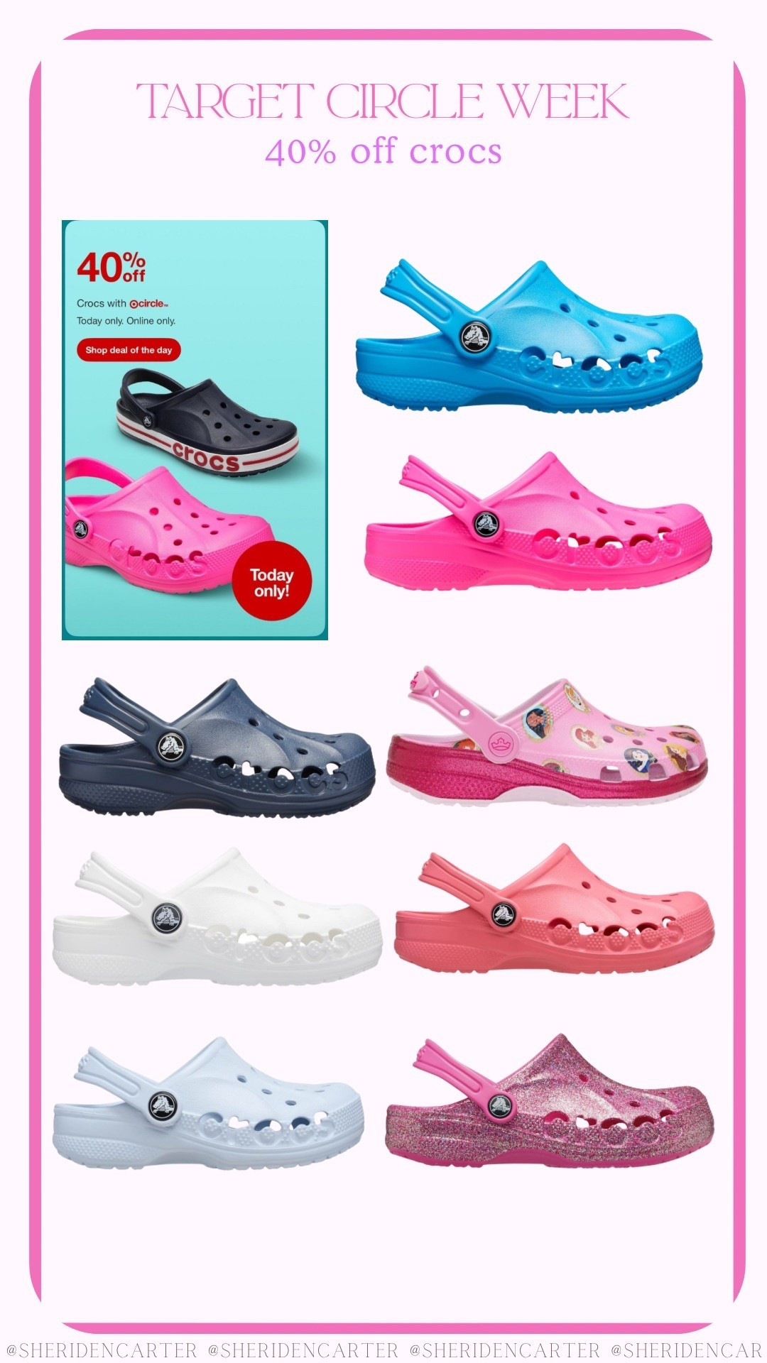 TODAY ONLY 40% off crocs during Target circle week!!! 

#LTKKids