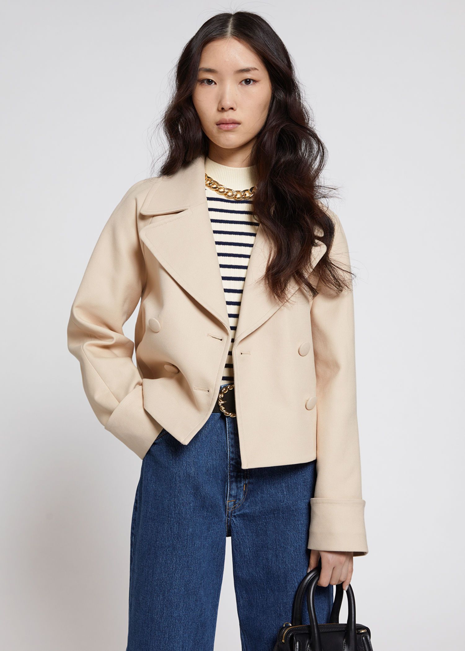 Relaxed Cropped Pea Coat | & Other Stories (EU + UK)