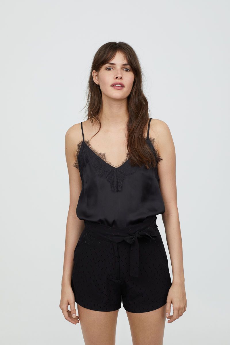 H&M Satin and Lace Camisole Top $29.99 | H&M (US + CA)